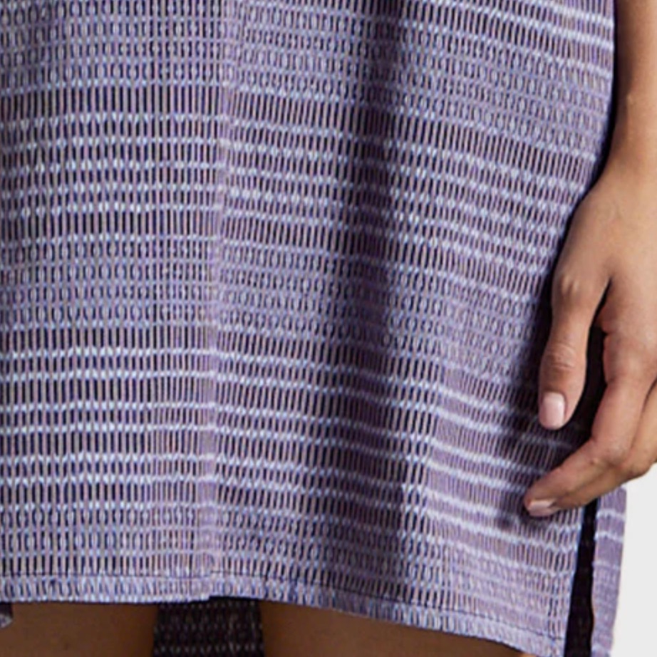 Carla Fernandez Tunic Shawl Poncho Tunica Rebozo Pullover Cover Up Blue Indigo — image 4 of 8